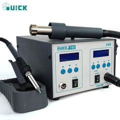 QUICK 712 2 in 1 Soldering Station Hot Air Gun Rework Station Digital Display Adjustable Soldering Iron For PCB Soldering Repair - ORIWHIZ