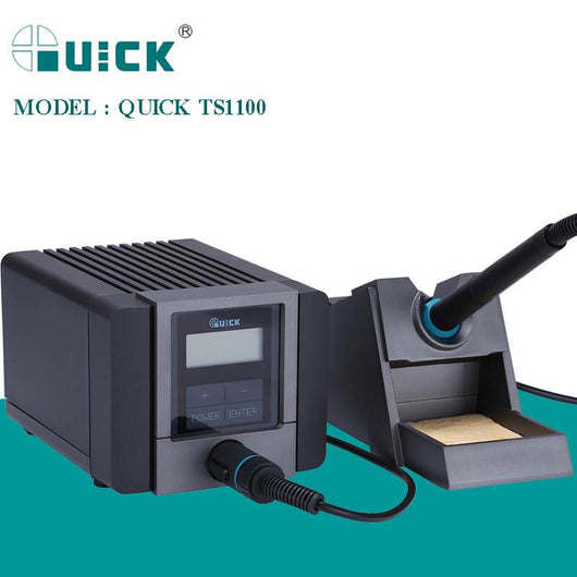 QUICK TS1100 110V/220V Lead-Free Soldering Station 90W ESD Safe Adjustable Temperature Soldering Iron BGA Rework Station - ORIWHIZ