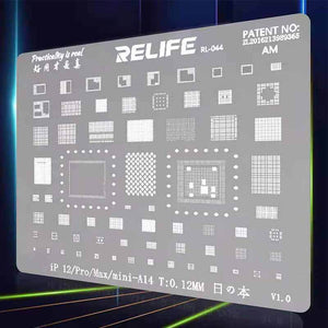 RELIFE RL-044 Multi-Function Universal BGA Reballing Stencil 0.3 0.35 0.4 0.5 Parallel 45 Degree Hole/Misaligned Hole - ORIWHIZ