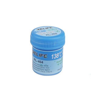 RELIFE RL-404 Solder Flux Lead-free Low Temperature 138℃ Tin Paste for Mobile Phone PCB BGA/SMD Motherboard Welding Fluxes Tool - ORIWHIZ