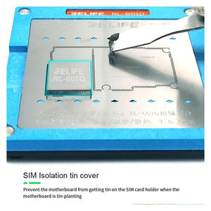 Relife RL-601Q BGA Reballing Stencil For Iphone X XS XSMAX 11 11PRO PROMAX Middle Layer - ORIWHIZ