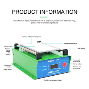 Relife RL-918V machine vacuum screen separator, integrated pump, LCD max8.5 ", maintenance tool, disassembly - ORIWHIZ