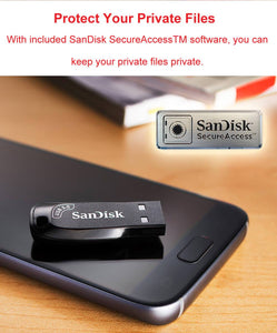 SanDisk Ultra Shift USB 3.0 Flash Disk 128GB 64GB 32GB USB Pendrive 256GB Black Memory Stick For Computer - ORIWHIZ