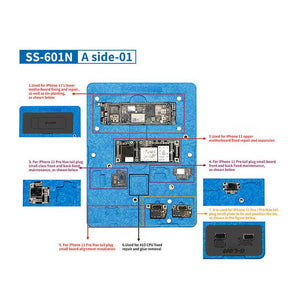 SS-601N Motherboard Reballing Fixture for IP 11 11 PRO 11 PRO MAX Double Side Planting Reballing Platform - ORIWHIZ