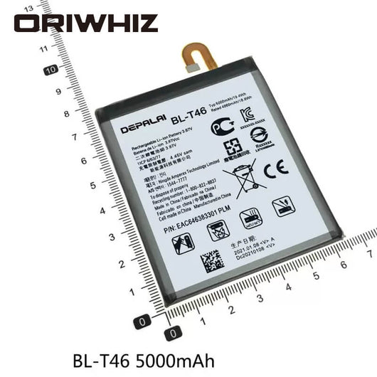 Suitable for BL-T46 BL-T48 BL-T49 battery V60 V60ThinQ LMV600VM STYLO 6 LM-Q730MM K510 K51S LM-K410BMW LM-K51 mobile phone battery - ORIWHIZ