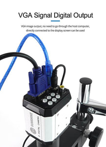 SUNSHINE MS8E-02 Digital Microscope For Electronic Soldering HD Digital Electron Microscope Camera USB LED PCB Board - ORIWHIZ