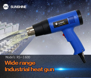 SUNSHINE RS-1600 RS-1800D Portable Plastic Digital Thermostat Hot Air Welding Gun for Phone Components and Parts Soldering - ORIWHIZ