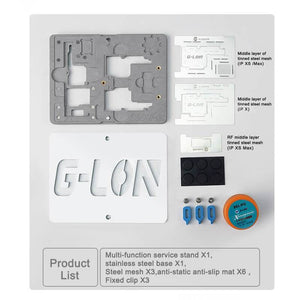 SUNSHINE SS-601K for IPhone X/XS/XS Max Mainboard BGA Reballing Kit Set Plant Tin Stencil PCB Solder Paste Motherboard tool - ORIWHIZ