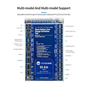 SUNSHINE SS-915 Universal Battery Activation Board for iPhone 4- X XS 11PRO MAX 12 Mini Pro Max for Android Full Range Phone - ORIWHIZ