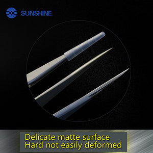 SUNSHINE ST-14K SUNSHINE ST-14K Tweezers ultra-precision straight tweezers With Holes Anti-Static Maintenance Tool For Repair - ORIWHIZ