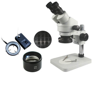 SZM45-B1 7-45X 110-240V Binocular Microscope Continuous Zoom Microscope 90X Eyepiece 20/40 Binocular For Motherboard Repair - ORIWHIZ