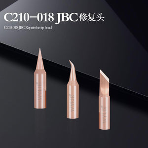 Three styles, a set of JBC soldering iron heads, welding heads, replacement heads, C210-018 series, precision repair heads, suitable for T210 handles - ORIWHIZ