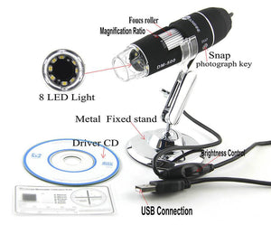 Tool Sets For SUNSHINE DM-500 Mini USB Digital Microscope 500x Magnifier Electronic USB Microscope - ORIWHIZ