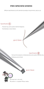 Ultra-sharp Non-Magnetic Dtainless Dteel Wear-Resistant Mobile Phone Fingerprint Fly line Maintenance Hard Tweezers - ORIWHIZ