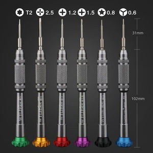 WYLIE 832 Magnetic Phone Repair Screwdriver Carbon Steel Precision Screwdriver Set for mobile phone Repair Tool - ORIWHIZ