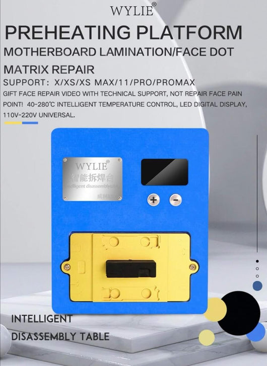 WYLIE K85 Preheating Platform for iPhone X/XS/XS Max /11/Pro/Pro Max Motherboard Face Dot Matrix Repair - ORIWHIZ